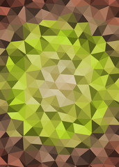 Abstract Delaunay Voronoi trianglify Generative Art background illustration