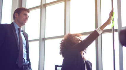 Black and Latino colleague found solution from brainstroming board