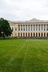 Saint Petersburg, Russia, august 2019. The neoclassic palace of the Russian Museum located in the Mikhailovsky garden