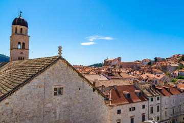 Fototapeta na wymiar panorama of old town in Dubrovnik