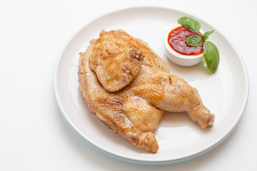 grilled chicken with berry sauce