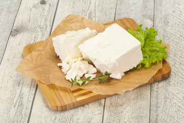 Greek traditional Feta soft cheese