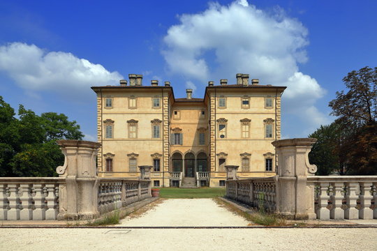 pallavicino villa in busseto village in italy