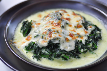 Baked spinach or Baked spinach with cheese