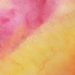 Bright colorful watercolor paper textures on white background. Chaotic abstract organic design.	
