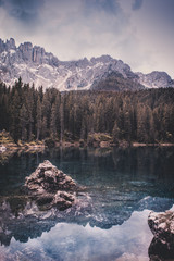 Karersee in den Dolomiten