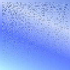 Blue mosaic background with dots