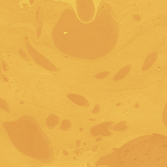 Yellow marble ink paper textures on white background. Chaotic abstract organic design.	