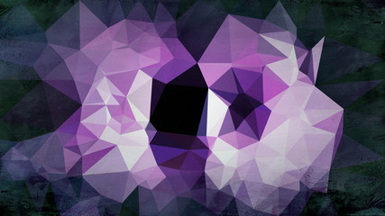 Fototapeta na wymiar Purple Grey and Black Distressed Polygon Pattern Background Image