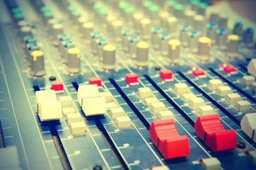 mixing console