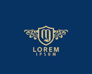 Luxury Shield and Flourish Initial  M Logo Awesome Perfume, Beauty, Spa, hotel and more brands new
