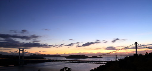 Seto big bridge in Okayama,Japan