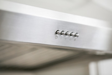 Range Hood. Stainless Steel Wall Mount Cooking Canopy. Fume Extractor. Electric Chimney. Domestic and Kitchen Major Appliances - Image