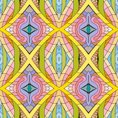 Beautiful card for decoration design. Abstract repeat background. Geometric modern ornament.