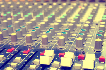 Obraz premium mixing console