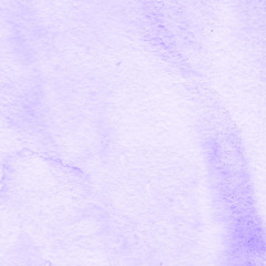 Violet watercolor paper textures on white background. Chaotic abstract organic design.