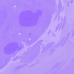 Fototapeta na wymiar Violet marble ink paper textures on white background. Chaotic abstract organic design. 