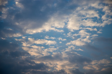 dramatic sky with clouds