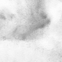 	 Silver watercolor background on white paper. Paint leaks and ombre effects.	