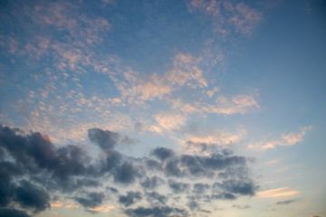 dramatic sky with clouds