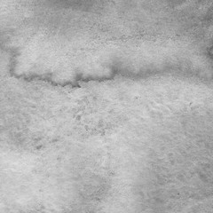 Naklejka premium Silver watercolor background on white paper. Paint leaks and ombre effects. 