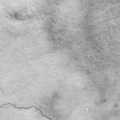 Naklejka premium Silver watercolor background on white paper. Paint leaks and ombre effects. 