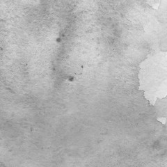 	 Silver watercolor background on white paper. Paint leaks and ombre effects.	