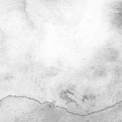 	 Silver watercolor background on white paper. Paint leaks and ombre effects.	
