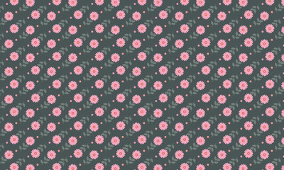 Pink Flower On Colorful Background