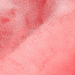 Red watercolor texture with abstract washes and brush strokes on the white paper background.