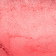 Red watercolor texture with abstract washes and brush strokes on the white paper background.