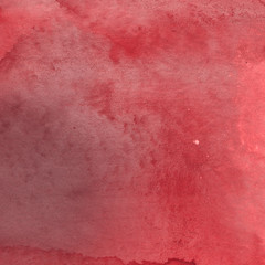 Red watercolor texture with abstract washes and brush strokes on the white paper background.