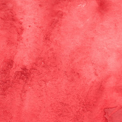 Red watercolor texture with abstract washes and brush strokes on the white paper background.
