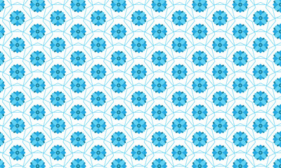 Light Blue Flower Pattern Background