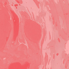 Bright red marble paper textures on white background. Chaotic abstract organic design.	