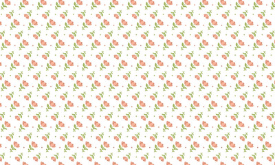 Beauty Full Red Flower Pattern Background