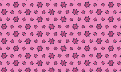 Pink Flower Pattern Background