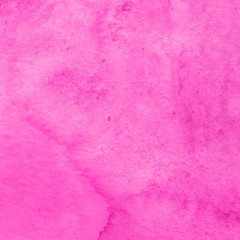 Pink watercolor abstract background with waves and strokes on white paper background. Trendy look. Chaotic abstract organic design.