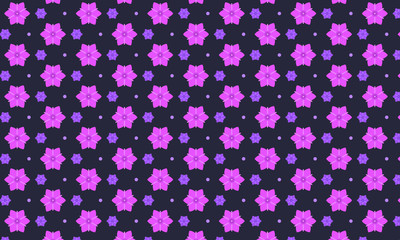 Pink Flower Pattern Background