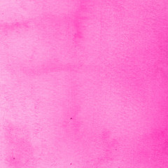 Pink watercolor abstract background with waves and strokes on white paper background. Trendy look. Chaotic abstract organic design.