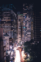 New York Traffic At Night