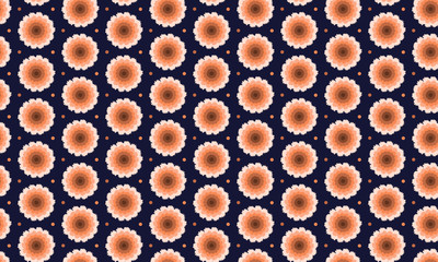 Dark Background On Floral Pattern