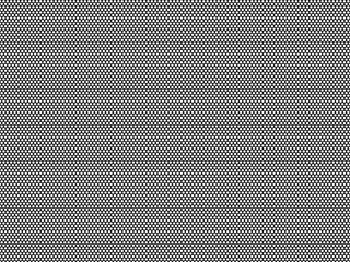 High density black honeycomb pattern seamless isolated. Monochrome on white background