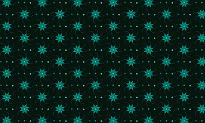 Dark Background On Floral Pattern