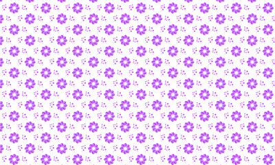 Floral Pattern On White Background