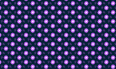 Dark Background On Floral Pattern