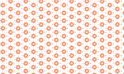 Floral Pattern On White Background