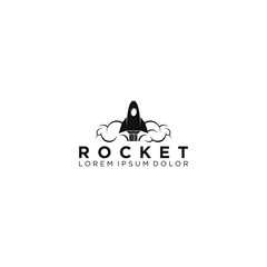Rocket logo modern technology logo design