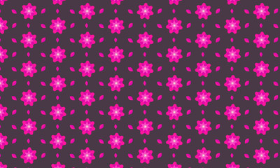 Pink Flower Pattern Background