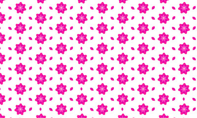 Pink Flower Pattern Background